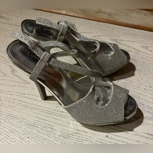 Fioni Glitter Strappy High Heels